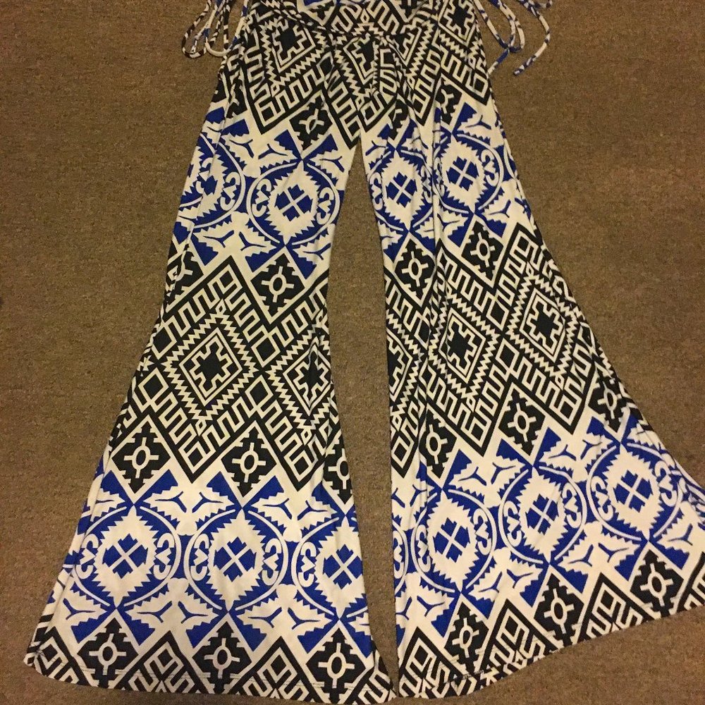 Spandex Flare-Leg Stretch Pants